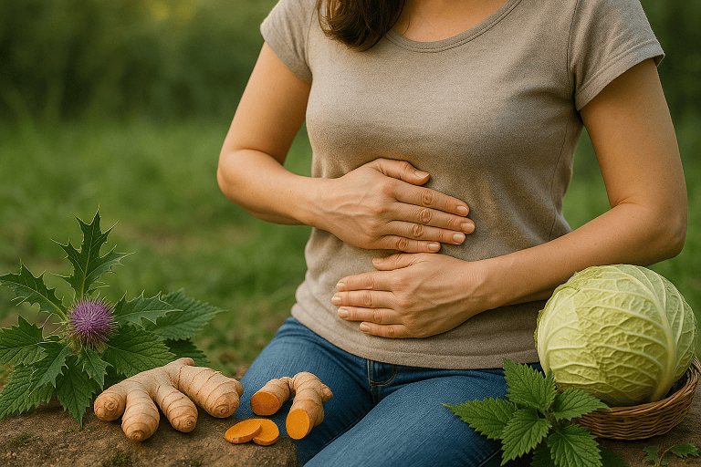 Harmonie du foie et plantes médicinales