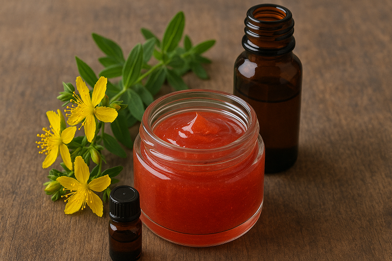 Gel analgésique au millepertuis